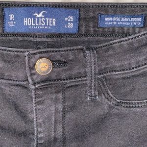 hollister black jean leggings high rise